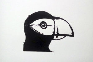 Puffin II. A5 linotype decor